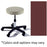 Midmark Corporation Stool Exam Ritter Value Series Cranberry Casters Backless 5 Leg Ea - 270-001-859