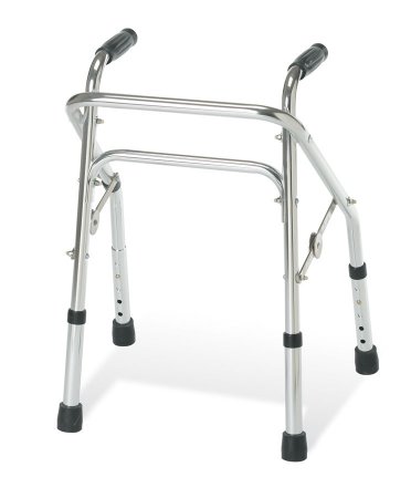 Guardian - Dual Release Folding Walker Adjustable Height Aluminum Frame 175 lbs. Weight Capacity 20-1/2 to 24-1/2 Inch Height - G07750