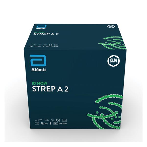 Abbott Rapid DX N.America Id Now Strep A 2 Test Kit Clia Waived 24 Tes
