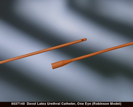 Davol - Urethral Catheter Robinson Tip Red Rubber 22 Fr. 16 Inch - 0037220