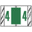 Tabbies Tab Product Compatible Numeric Label Rolls, 1"H x 1-1/2"W, 500 Per Roll