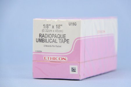 J & J Healthcare Systems Ethicon Umbilical Tape Radiopaque Cotton 1/8 X 18 Inch White Sterile - U15G