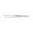 Miltex - Dressing Forceps 5 Inch Length OR Grade German Stainless Steel NonSterile NonLocking Thumb Handle Straight Serrated Tips - 6-6