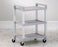 Clinton Industries Utility Cart Plastic 22.5 X 32 X 16 Inch 3-Shelves Gray - TC-50