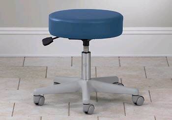 Value Series - Exam Stool Backless Pneumatic Height Adjustment 5 Casters Slate Blue - 2135-3SB
