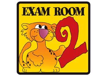 Clinton Industries Clinton Room Sign Exam Room 2 - EX 2