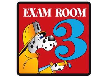 Clinton - Door Sign Room Sign Exam Room 3 - EX 3