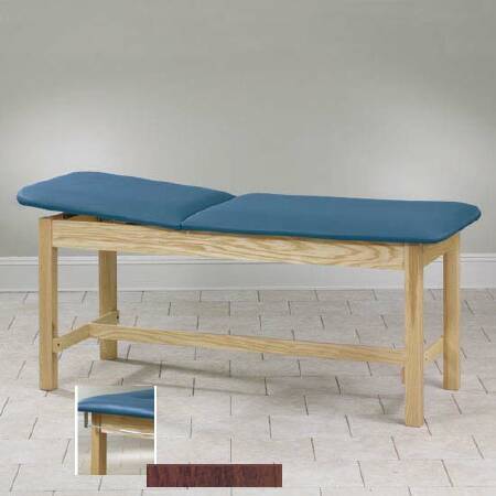 Clinton Industries ETA Classic Series H-Brace Treatment Table Fixed Height 400 Lbs. - 1010-27-3BK/1NT