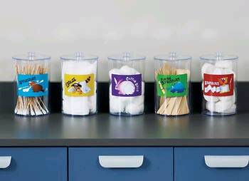 Clinton Industries Clinton Kids Sundry Jar 4-3/8 X 6-1/2 Inch Plastic Clear - T-77