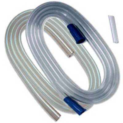 Curity - Suction Connector Tubing 1-1/2 Foot Length 0.188 Inch I.D. NonSterile Male / Molded Connector Clear Striated OT Surface Polyethylene - 41450
