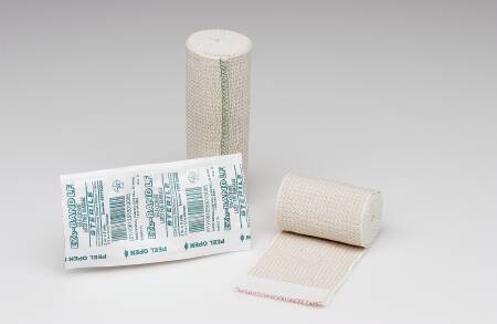 EZe-Band LF - Elastic Bandage 6 Inch X 11 Yard Double Length Standard Compression Double Hook and Loop Closure Tan Sterile - 59790000
