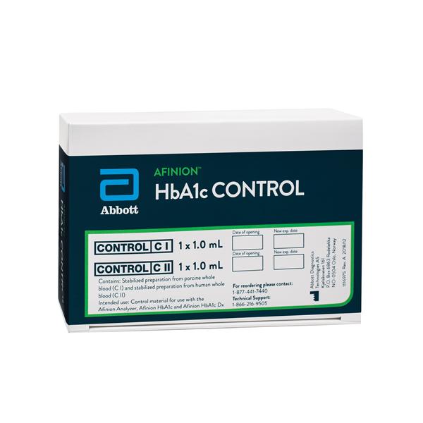 Abbott Rapid DX N.America Afinion Hba1C High/Low Controls 2X0.5Ml Ea