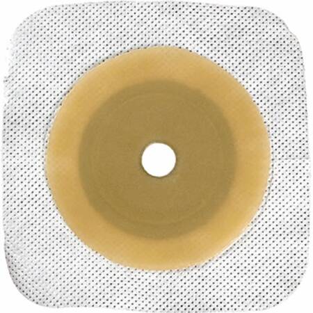 Convatec Esteem synergy Colostomy Barrier Pre-Cut, Standard Wear Stomahesive, White Tape Small, Up to 3/8 Inch Flange Universal Hydrocolloid 5/8 Inch Stoma 4 X 4 Inch - 405473