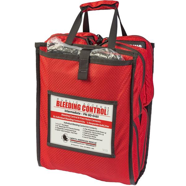 North America Rescue Kit Bleeding Control For Immediate Responders 16X16X8" Red Ea - 80-0461