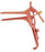 Euro-Med Snowman - Vaginal Speculum Pederson NonSterile Surgical Grade German Stainless Steel X-Long 40 mm Yoke Opening Reusable Without Light Source Capability - 64-117