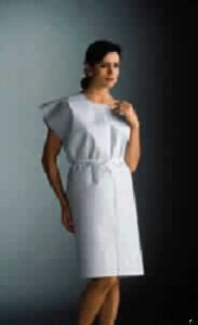 Graham Medical Products - Patient Exam Gown Child Size White Disposable - 70281N