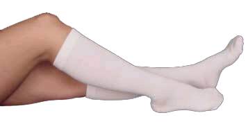 Cure Medical VasCura Anti-embolism Stockings Knee High Small / Regular White Inspection Toe - 40