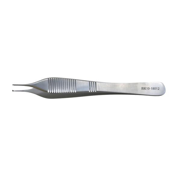 Hermann Medizentechnik Forcep Tissue Adson 4-3/4" 1X2 Teeth Stainless Steel Ea - BR10-18012