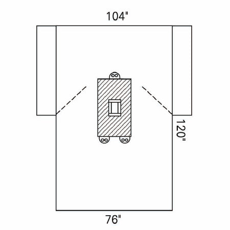 O&M Halyard Inc Abdominal Drape Laparotomy Drape 104 W X 76 W X 120 L Inch Sterile - 89221