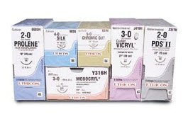 PDS II - Suture with Needle Absorbable Uncoated Violet Suture Monofilament Polydioxanone Size 5 - 0 27 Inch Suture 1-Needle 17 mm Length 1/2 Circle Taper Point Needle - Z303H