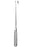 Fine Surgical - Uterine Curette Sims 11 Inch Length Hollow Handle with Grooves Size 0 Tip Sharp Teardrop Loop Tip - 27-839
