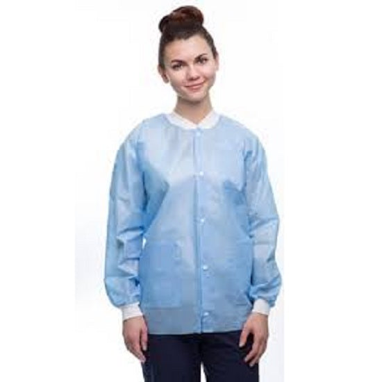 Light Blue X-Large Hip Length Lab Coat