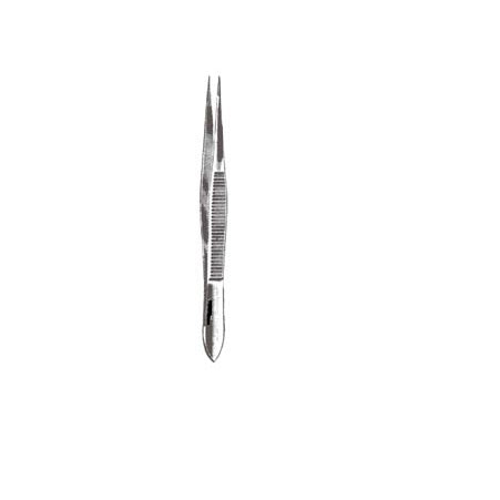 	PLAIN Splinter Forceps, No Pin, Fine Points, Serrated, (8.9cm)  3-1/2" 