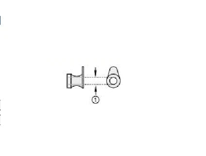 Olympus America - Ear Ventilation Tube Mini Grommet Shah 0.76 mm Inner Diameter Fluoroplastic - 142230