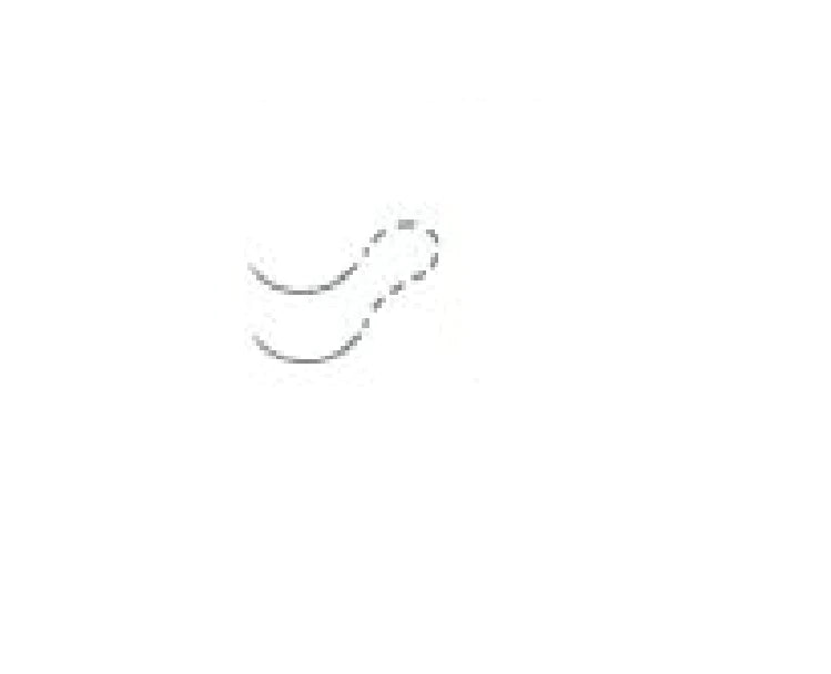 PolySyn - Suture with Needle Absorbable Coated Violet Suture Braided Polyglycolic Acid Suture Size 6 - 0 18 Inch Suture Double-Armed 8 mm Length 1/4 Circle Side Cutting Lancet Needle - G555N