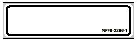 Pro-File - Blank Label Chart Tab White Paper 1-3/8 X 5-3/8 Inch - NPFB-2286-1