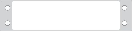 Timemed - Blank Label Multipurpose Label White 15/16 X 3-1/2 Inch - DPS15-3121