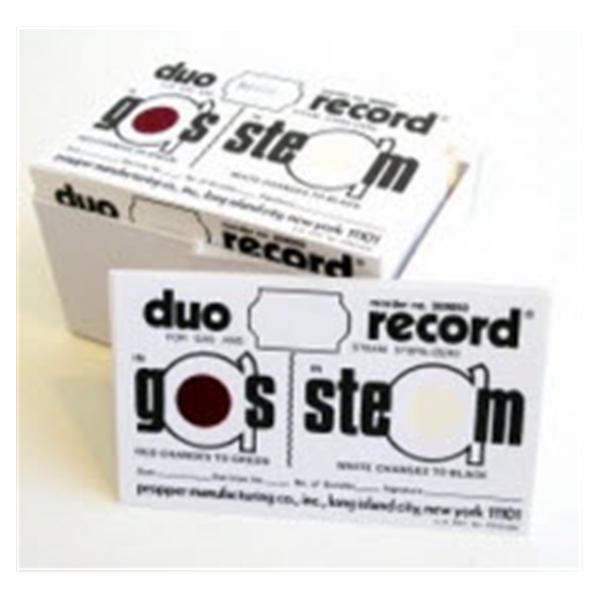 Propper Mfg Co Card Sterilization Duo-Record For Steam And Eo Gas Sterilization 250/Bx - 26905200