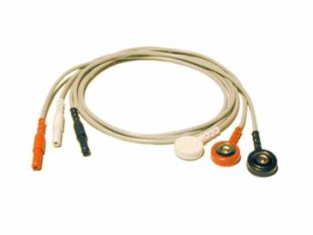 Mindray USA ECG Lead Wires 3 Saftey Cable Lead, Color Coded Connectors, 18 Inch, Set of Three 2000 Series, 3000, 870 / 871, Passport 3 Leads - 0012-00-0622-01
