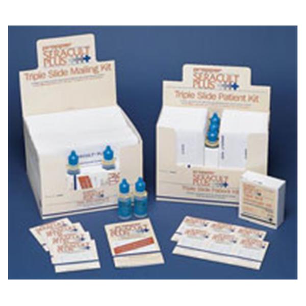 Propper Mfg Co Seracult Plus Fob Patient Kit Clia Waived W/ 3 Sld/ Aplctr/ 3X15 Dvlpr 100/Ca - 37500300