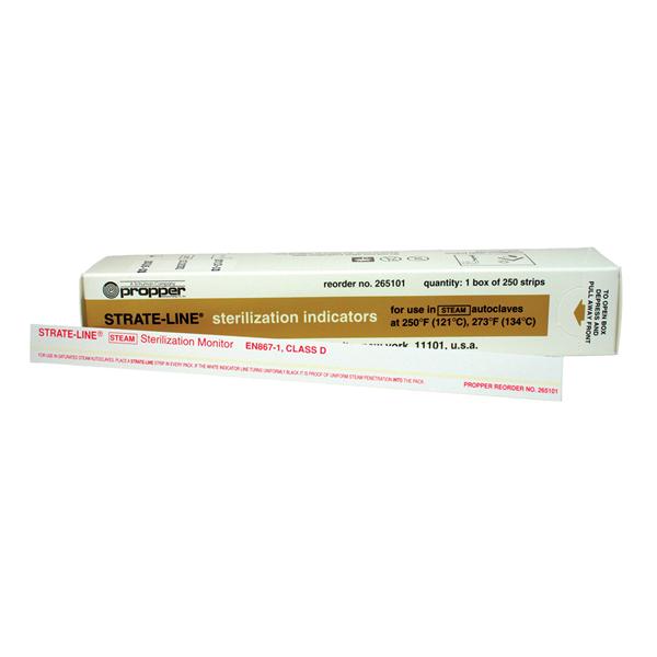 Propper Mfg Co Strip Chemical Indicator Strate-Line 8 In 250/Bx, 20 Bx/Ca - 26510100