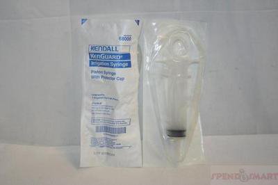 Cardinal Dover Irrigation Syringe 60 mL Individual Pack Catheter Tip Without Safety - 68000
