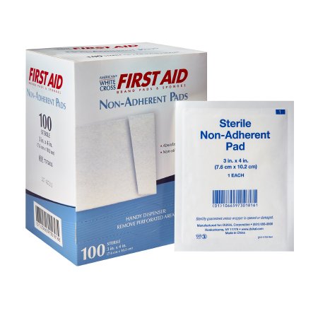 American White Cross - Non-Adherent Dressing Cotton 3 X 4 Inch Sterile - 7575033