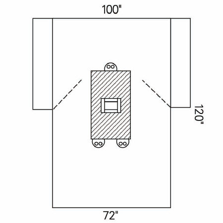 O&M Halyard Inc Abdominal Drape Transverse Laparotomy Drape 100 W X 72 W X 120 L Inch Sterile - 89281