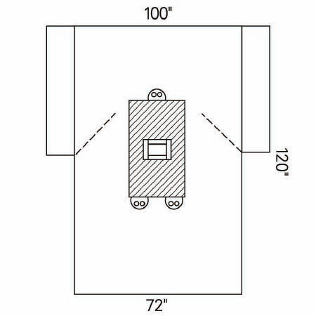 O&M Halyard - Abdominal Drape Transverse Laparotomy Drape 100 W X 72 W X 120 L Inch Sterile - 89281