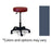 Hausmann Industries Stool Exam Slate Blue 2" Casters 5 Leg Ea - 2153-706