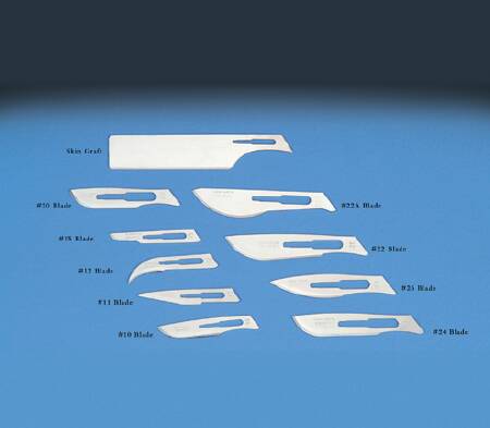 Swann-Morton - Surgical Blade Carbon Steel No. 10 Sterile Disposable Individually Wrapped - D6201