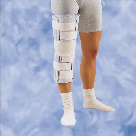 Deroyal Knee Immobilizer  One Size Fits Most Hook And Loop Closure 16 Inch Length Left Or Right Knee - 7066-16