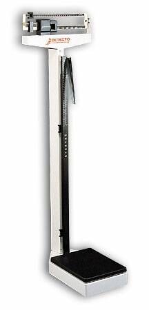 Detecto - Column Scale with Height Rod Balance Beam Display 400 lbs. Capacity White Analog - 339