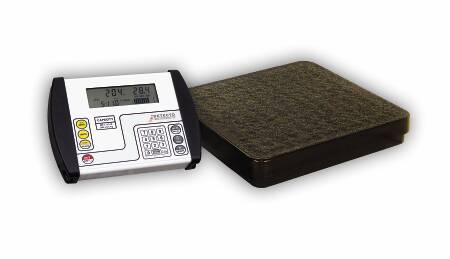 Detecto - Floor Scale Digital Display 400 lbs. Capacity Black Battery Operated - DR400-750
