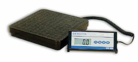 Detecto Scale Detecto Floor Scale Digital Display 400 lbs. Black AC Adapter / Battery Operated - DR400C