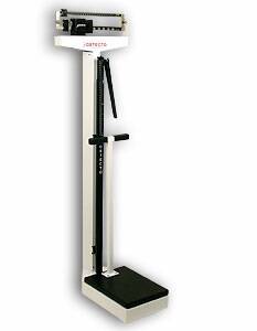 Detecto Scale Detecto Platform Scale w Height Rod Balance Beam 400 lbs. White Mechanical - 439