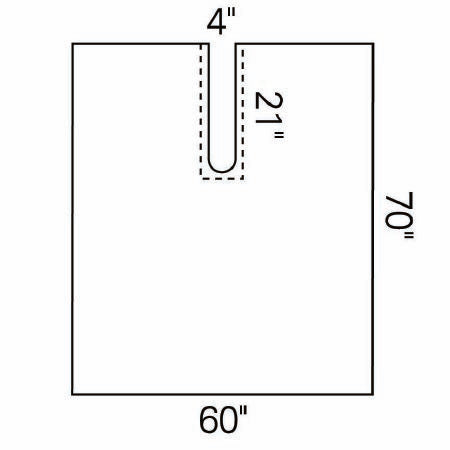 O&M Halyard Inc Orthopedic Drape Impervious Split Drape 60 W X 70 L Inch Sterile - 89331