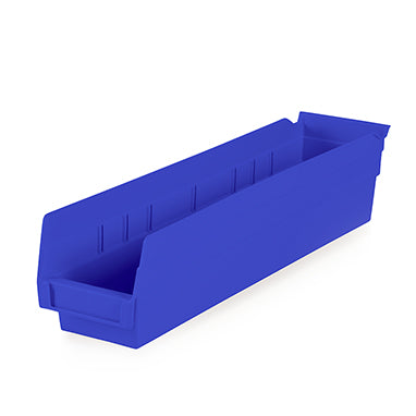 Shelf Plastic Bin Fits Neatly Inside Cart, 4x4x24