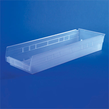 Shelf Plastic Bin Fits Neatly Inside Cart, 8x4x24