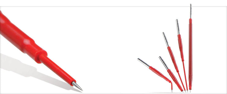 Colorado E117 Series - Microdissection Needle Electrode Tungsten Alloy 45° Angled Insulated Needle Tip Disposable Sterile - E1173